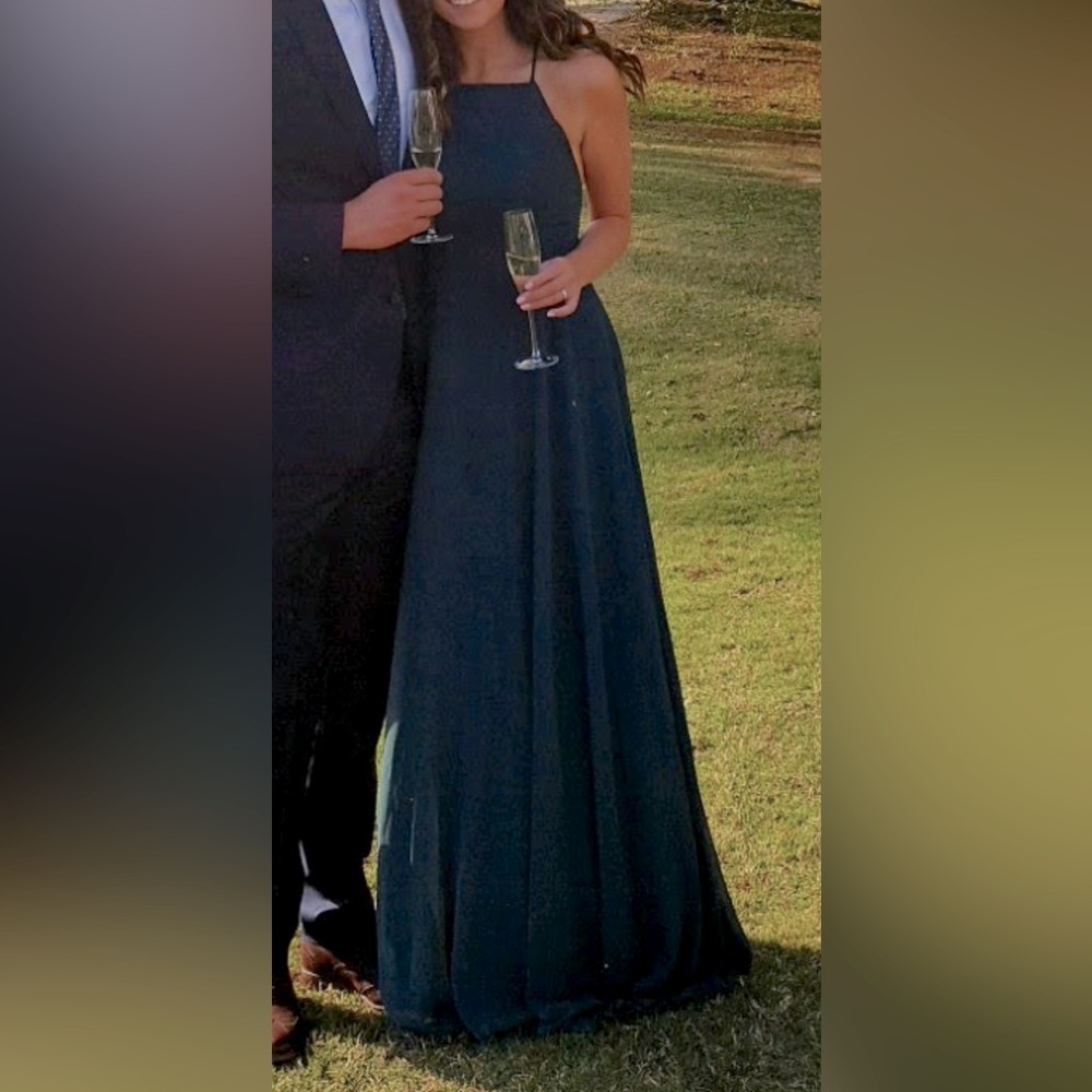 Dark Green long wedding guest dress